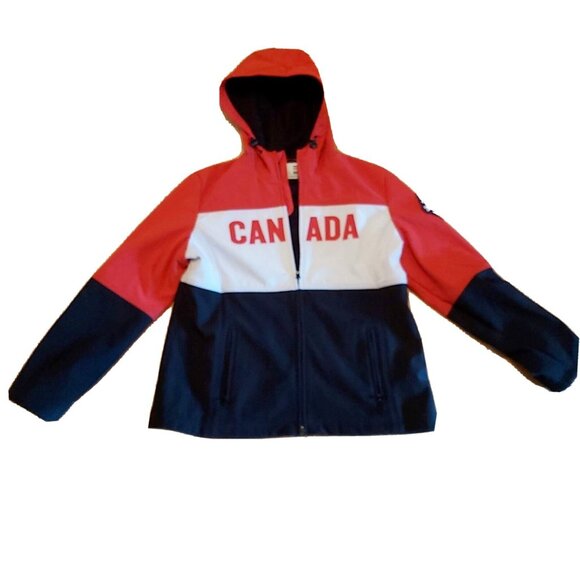 Hudsons Bay Company Team Canada Sochi 2014 Winter Olympics Women XL Jacket Hood - Picture 1 of 9
